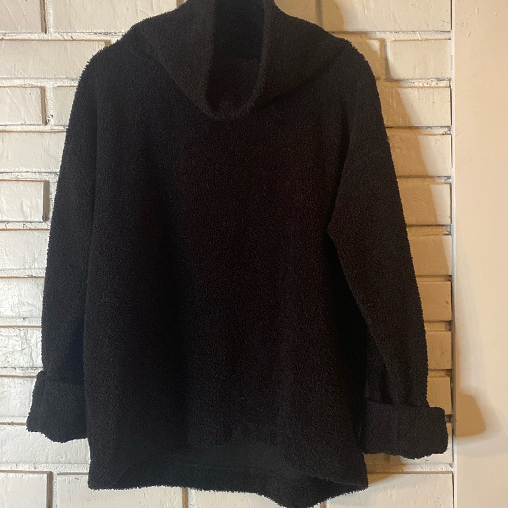 Loft cozy cowlneck black sweatshirt